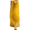 imageFSJ Women Comfy Zipper Medium Spool Heels Square Toe Classic Pull On Office Boots Size 415 M USGold