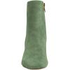 imageFSJ Women Comfy Zipper Medium Spool Heels Square Toe Classic Pull On Office Boots Size 415 M USGreen