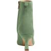 imageFSJ Women Comfy Zipper Medium Spool Heels Square Toe Classic Pull On Office Boots Size 415 M USGreen
