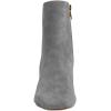 imageFSJ Women Comfy Zipper Medium Spool Heels Square Toe Classic Pull On Office Boots Size 415 M USGrey