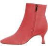 imageFSJ Women Comfy Zipper Medium Spool Heels Square Toe Classic Pull On Office Boots Size 415 M USRed