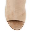 imageFSJ Women Dressy Peep Toe High Heel Ankle Boots Stilettos Trendy Side Zipper Office Party Booties Shoes Size 415 USBeige