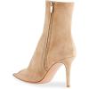 imageFSJ Women Dressy Peep Toe High Heel Ankle Boots Stilettos Trendy Side Zipper Office Party Booties Shoes Size 415 USBeige
