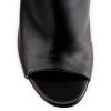 imageFSJ Women Dressy Peep Toe High Heel Ankle Boots Stilettos Trendy Side Zipper Office Party Booties Shoes Size 415 USBlack