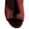 imageFSJ Women Dressy Peep Toe High Heel Ankle Boots Stilettos Trendy Side Zipper Office Party Booties Shoes Size 415 USWine