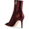 imageFSJ Women Dressy Peep Toe High Heel Ankle Boots Stilettos Trendy Side Zipper Office Party Booties Shoes Size 415 USWine