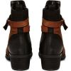 imageFSJ Women Fashion Round Toe Ankle Boots Block Low Heel Side Zipper Booties Comfy Winter Casual Walking Ladies Shoes Size 415 USBlack