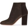 imageWomen Elegant Velvet Round Toe Ankle Boots Chunky High Heels Office Lady Booties Size 415 USBrown