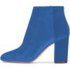 imageWomen Elegant Velvet Round Toe Ankle Boots Chunky High Heels Office Lady Booties Size 415 USDodgerblue
