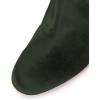 imageWomen Elegant Velvet Round Toe Ankle Boots Chunky High Heels Office Lady Booties Size 415 USForest Green
