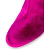 imageWomen Elegant Velvet Round Toe Ankle Boots Chunky High Heels Office Lady Booties Size 415 USFuchsia