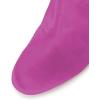 imageWomen Elegant Velvet Round Toe Ankle Boots Chunky High Heels Office Lady Booties Size 415 USHot Pink
