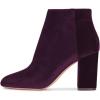 imageWomen Elegant Velvet Round Toe Ankle Boots Chunky High Heels Office Lady Booties Size 415 USPurple