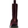 imageFSJ Women Fashion Closed Square Toe Ankle Chelsea Booties Chunky Low Heel Short Boots Winter Date ShoesWine Red