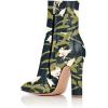 imageFSJ Women Retro Chunky High Heel Ankle Boots Pointed Toe Booties with Side Zipper Winter Shoes Size 415 USFlower