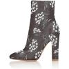 imageFSJ Women Retro Chunky High Heel Ankle Boots Pointed Toe Booties with Side Zipper Winter Shoes Size 415 USFlowerprint
