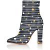 imageFSJ Women Retro Chunky High Heel Ankle Boots Pointed Toe Booties with Side Zipper Winter Shoes Size 415 USGalaxy