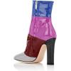 imageFSJ Women Retro Chunky High Heel Ankle Boots Pointed Toe Booties with Side Zipper Winter Shoes Size 415 USMulticolored
