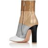 imageFSJ Women Retro Chunky High Heel Ankle Boots Pointed Toe Booties with Side Zipper Winter Shoes Size 415 USMulticolored Matte