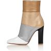 imageFSJ Women Retro Chunky High Heel Ankle Boots Pointed Toe Booties with Side Zipper Winter Shoes Size 415 USMulticolored Matte