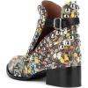 imageFSJ Women Stylish Studded Cutout Closed Pointed Toe Booties Mid Chunky Block Heel Side Strap Ankle Boots Casual Shoes Size 415 USButterfly