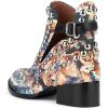 imageFSJ Women Stylish Studded Cutout Closed Pointed Toe Booties Mid Chunky Block Heel Side Strap Ankle Boots Casual Shoes Size 415 USFlower