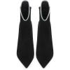 imageFSJ Women Chic Pointed Toe Stiletto High Heel Ankle Boots Elastic Pull On Party Dress Morden Ladies Shoes Size 415 USBalck