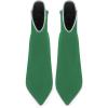 imageFSJ Women Chic Pointed Toe Stiletto High Heel Ankle Boots Elastic Pull On Party Dress Morden Ladies Shoes Size 415 USGreen