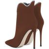 imageFSJ Women Chic Pointed Toe Stiletto High Heel Ankle Boots Elastic Pull On Party Dress Morden Ladies Shoes Size 415 USSienna