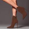 imageFSJ Women Chic Pointed Toe Stiletto High Heel Ankle Boots Elastic Pull On Party Dress Morden Ladies Shoes Size 415 USSienna