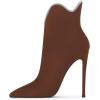 imageFSJ Women Chic Pointed Toe Stiletto High Heel Ankle Boots Elastic Pull On Party Dress Morden Ladies Shoes Size 415 USSienna