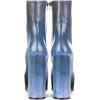 imageFSJ Women Gorgeous Platform Ankle Boots Closed Round Toe Chunky High Heel Pull On Shoes Size 415 USBlue Scales