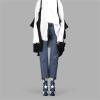 imageFSJ Women Gorgeous Platform Ankle Boots Closed Round Toe Chunky High Heel Pull On Shoes Size 415 USBluewhite Stars
