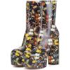 imageFSJ Women Gorgeous Platform Ankle Boots Closed Round Toe Chunky High Heel Pull On Shoes Size 415 USButterfly Print