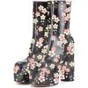 imageFSJ Women Gorgeous Platform Ankle Boots Closed Round Toe Chunky High Heel Pull On Shoes Size 415 USFlowers