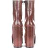 imageFSJ Women Gorgeous Platform Ankle Boots Closed Round Toe Chunky High Heel Pull On Shoes Size 415 USRed Scales