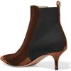 imageFSJ Women Pointed Toe Mid Kitten Heels Ankle Boots Glossy Patent Leather Winter Booties Size 415 USBrown