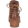 imageFSJ Women Classic Round Toe Lace Up Ankle Bootie Block Chunky Heel Side Zipper Cowboy Fashion Chelsea Boots Party Dress Short Booties Size 415 USBrown