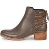imageFSJ Women Classic Round Toe Lace Up Ankle Bootie Block Chunky Heel Side Zipper Cowboy Fashion Chelsea Boots Party Dress Short Booties Size 415 USTaupe