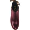 imageFSJ Women Classic Round Toe Lace Up Ankle Bootie Block Chunky Heel Side Zipper Cowboy Fashion Chelsea Boots Party Dress Short Booties Size 415 USWine Red