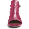 imageFSJ Women Peep Open Toe Boot Cut Out Buckle Ankle Bootie Comfortable Stacked Block Low Heeled Sandal Shoes Size 415 USPink