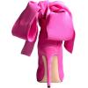 imageFSJ Women Pointed Toe Stiletto Heel Ankle Boots Side Zipper Tie Bowknot Booties Western Fashion Nightclub Shoes Size 416 USHot Pink
