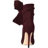 imageFSJ Women Pointed Toe Stiletto Heel Ankle Boots Side Zipper Tie Bowknot Booties Western Fashion Nightclub Shoes Size 416 USMaroon