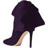 imageFSJ Women Pointed Toe Stiletto Heel Ankle Boots Side Zipper Tie Bowknot Booties Western Fashion Nightclub Shoes Size 416 USPurple