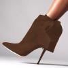 imageFSJ Women Pointed Toe Stiletto Heel Ankle Boots Side Zipper Tie Bowknot Booties Western Fashion Nightclub Shoes Size 416 USSienna