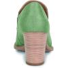 imageFSJ Women Retro Chunky High Heels Ankle Boots Slip On Round Closed Toe Slide Short Booties Faux Suede V Cut Pumps Loafers Ladies Fall Winter Comfortable Office Shoes Size 415 USGreen