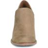 imageFSJ Women Retro Chunky High Heels Ankle Boots Slip On Round Closed Toe Slide Short Booties Faux Suede V Cut Pumps Loafers Ladies Fall Winter Comfortable Office Shoes Size 415 USBrown