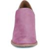 imageFSJ Women Retro Chunky High Heels Ankle Boots Slip On Round Closed Toe Slide Short Booties Faux Suede V Cut Pumps Loafers Ladies Fall Winter Comfortable Office Shoes Size 415 USPink