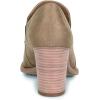 imageFSJ Women Retro Chunky High Heels Ankle Boots Slip On Round Closed Toe Slide Short Booties Faux Suede V Cut Pumps Loafers Ladies Fall Winter Comfortable Office Shoes Size 415 USBrown