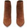 imageFSJ Women Retro Pointed Toe Ankle Boots Stiletto High Heel Back Zipper Booties Casual Street Walking Ladies Shoes Size 415 USBrown